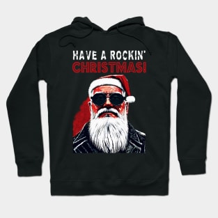 Rockin' Santa with text Hoodie